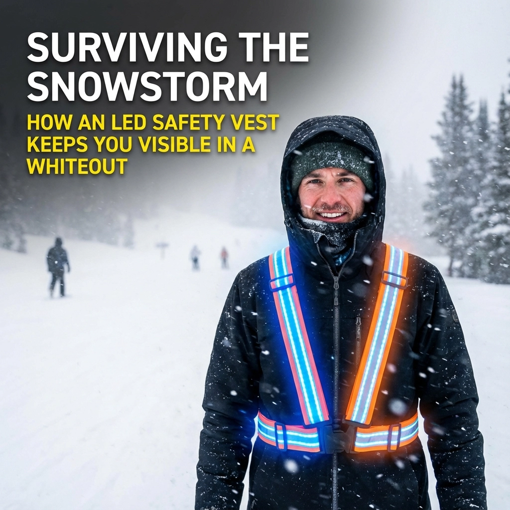 Surviving the Snowstorm: How an LED Safety Vest Keeps You Visible in a Whiteout