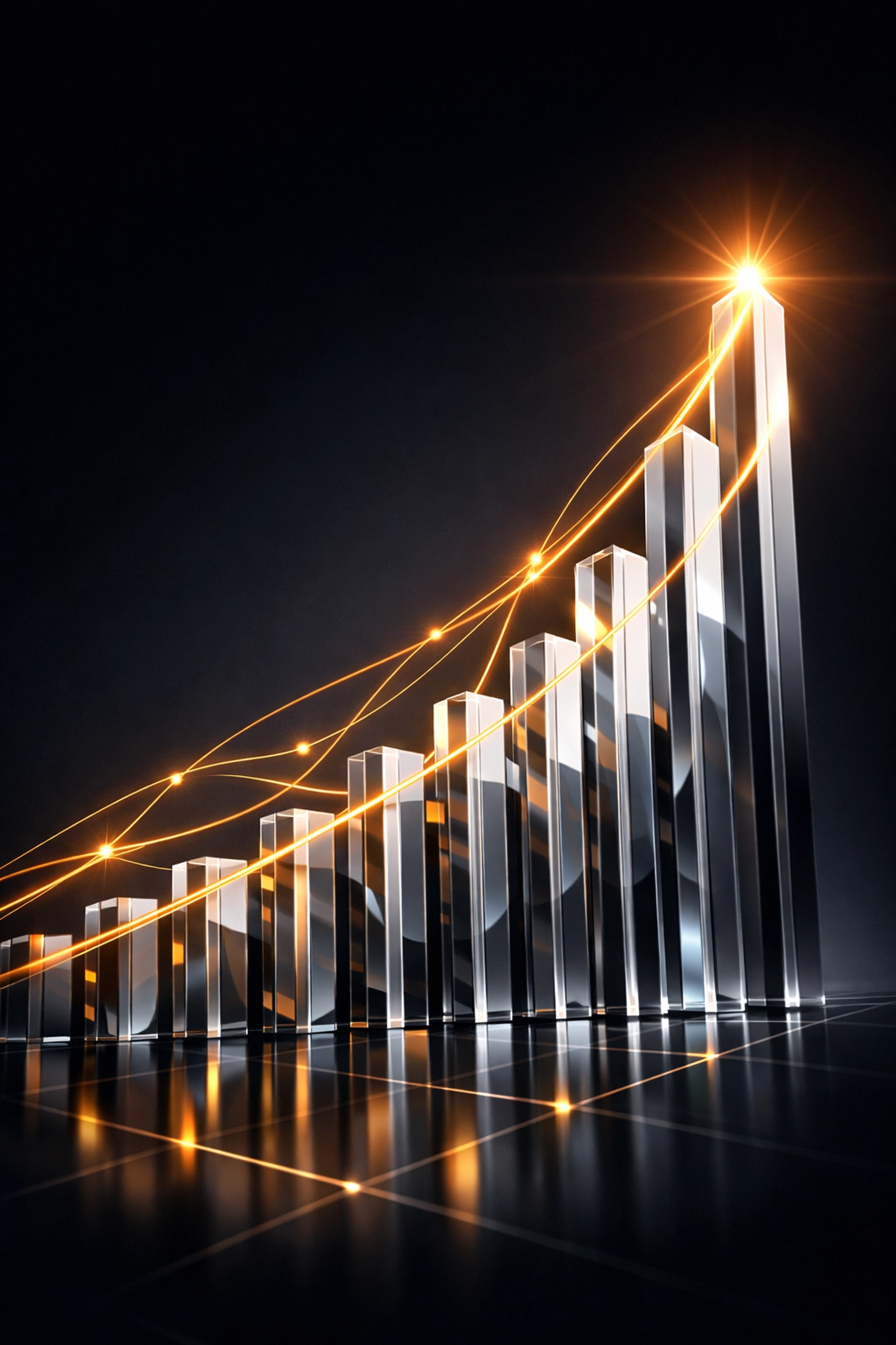 Modern growth visualization showing ROI success from a top PPC agency Mumbai performance marketing strategy.