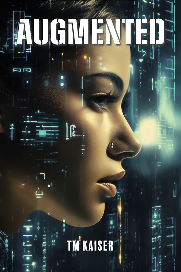 Augmented book cover featuring a Cybernetic Woman