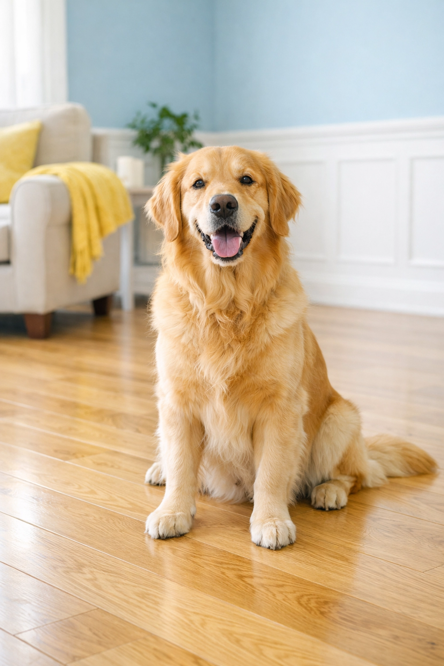 Clean hardwood floors safe for pets after recurring weekly house cleaning Southborough services.