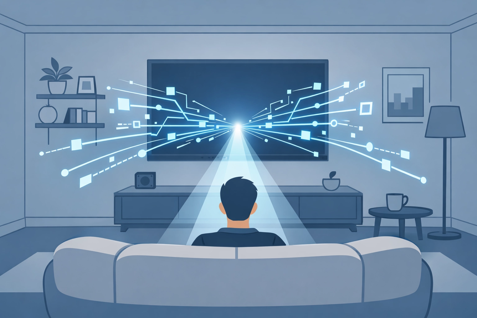 Illustration of precision voter targeting for political streaming TV advertising in the 2026 election.