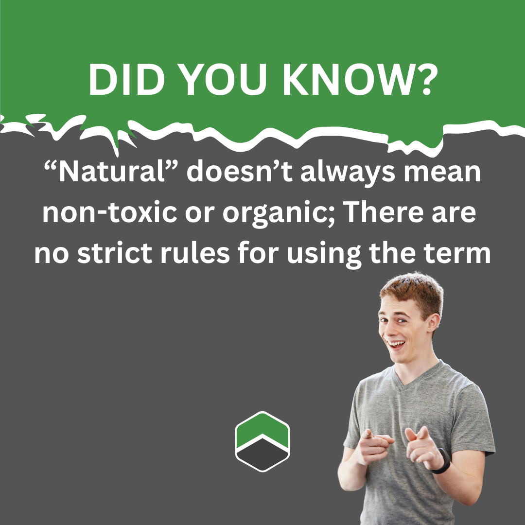 Natural vs. Non-Toxic Educational Graphic