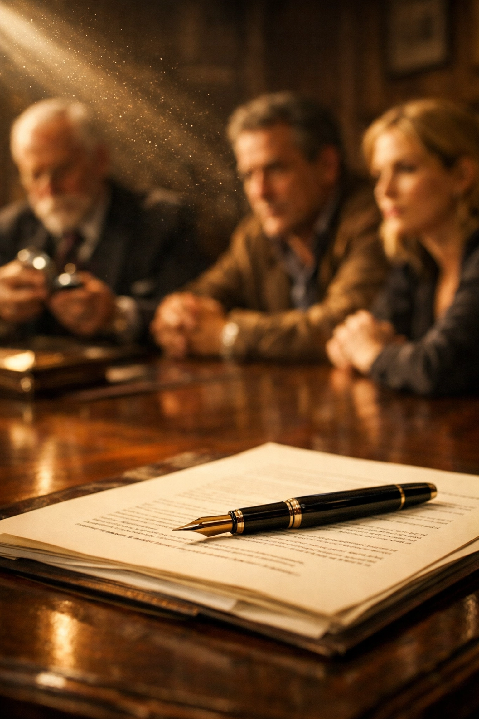 Fountain pen on Lasting Power of Attorney forms illustrating the correct signing sequence for attorneys.