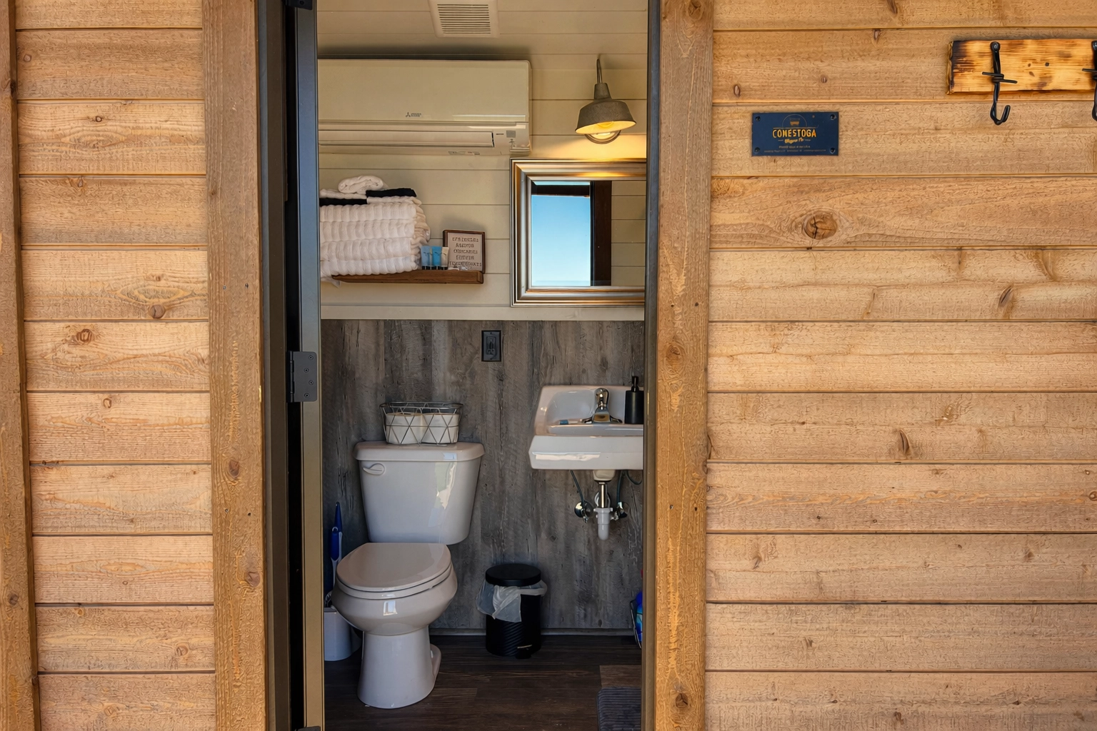 Our luxury shower house (real photo from Sunset Hills)