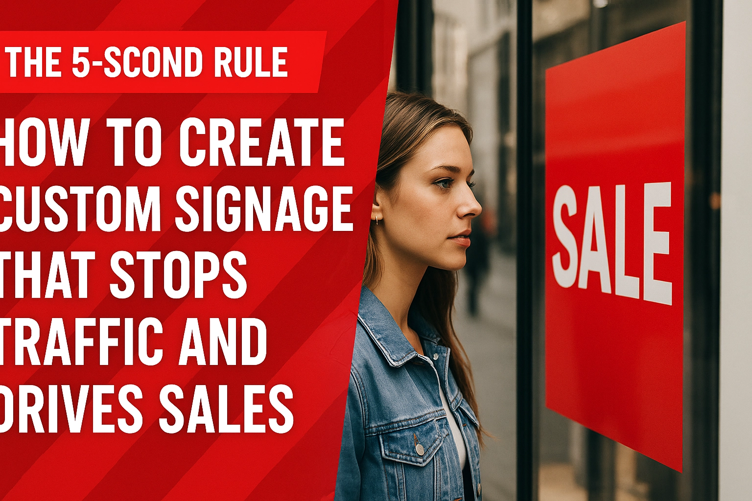 The 5-Second Rule: How to Create Custom Signage That Stops Traffic and Drives Sales