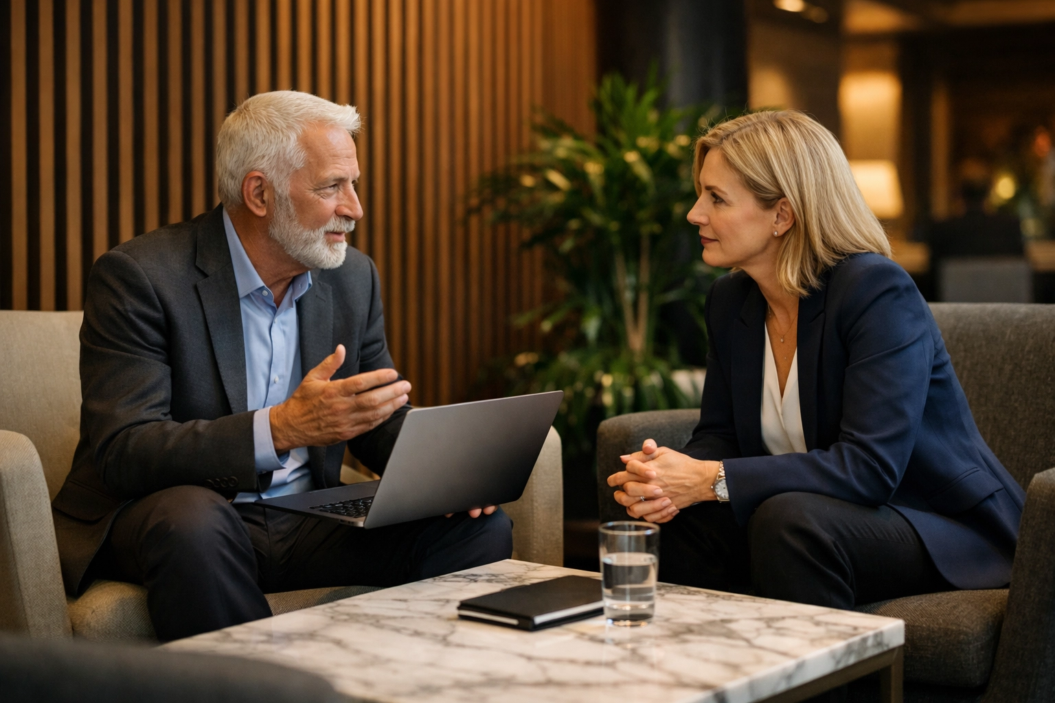 ServiceNow consulting services expert discussing regulatory compliance and DORA with an executive.