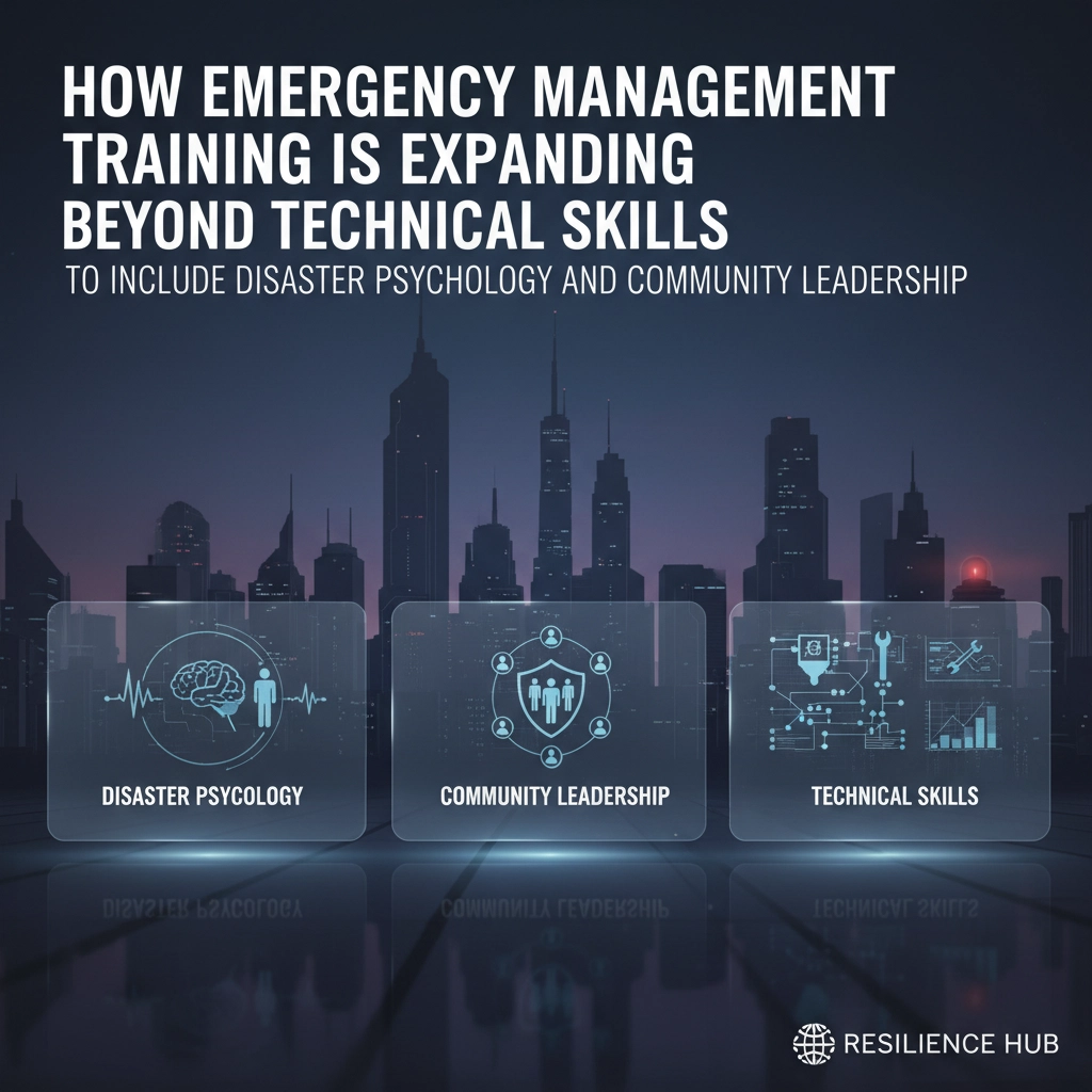 How Emergency Management Training is Expanding Beyond Technical Skills to Include Disaster Psychology and Community Leadership