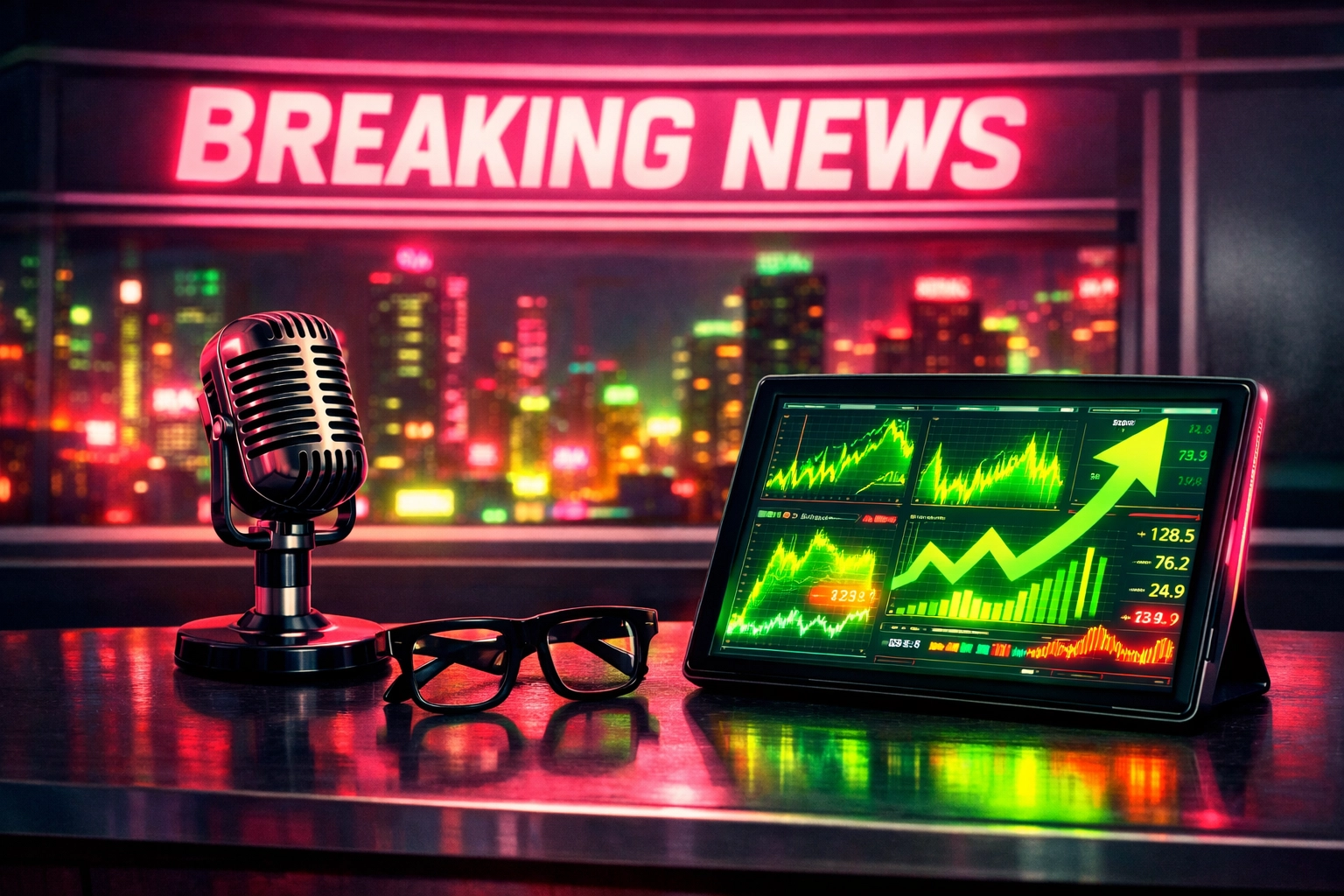 Scoop Cunningham's news desk featuring real-time sports betting heat maps and AI Pick League data reports.