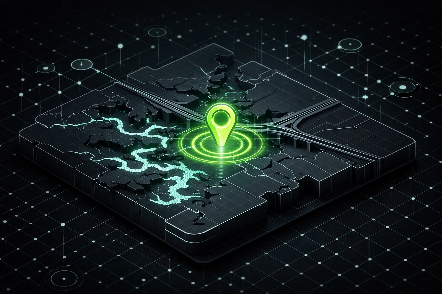 Digital map of Miller County and Lake of the Ozarks highlighting towing service areas.