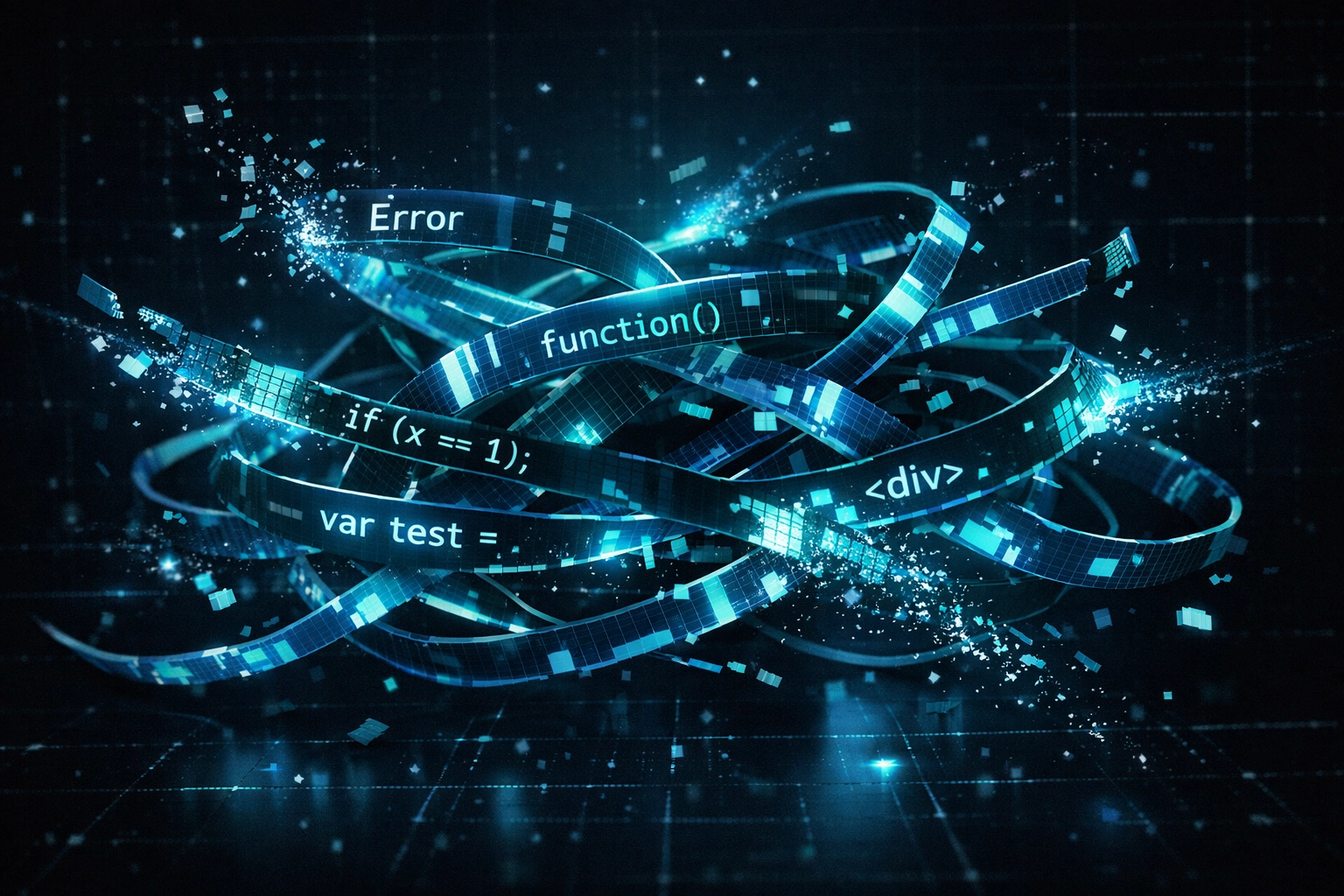 Broken Playwright test scripts showing the maintenance challenges of manual E2E testing