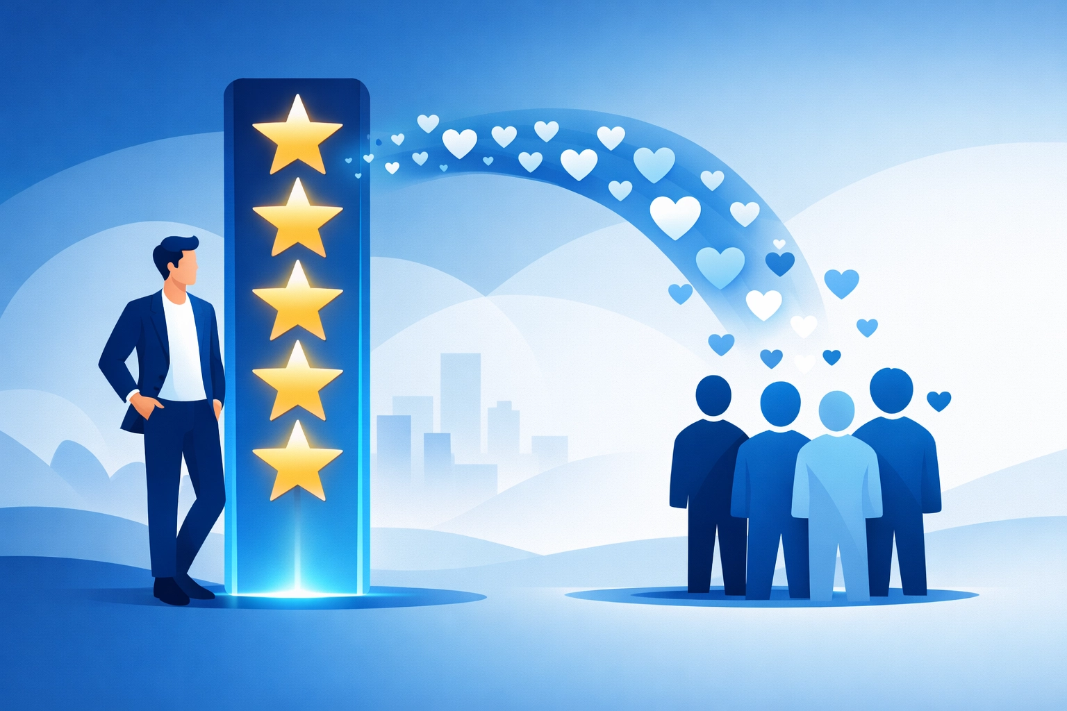 Reputation management illustration showing how local seo services drive growth for Monmouth County businesses.