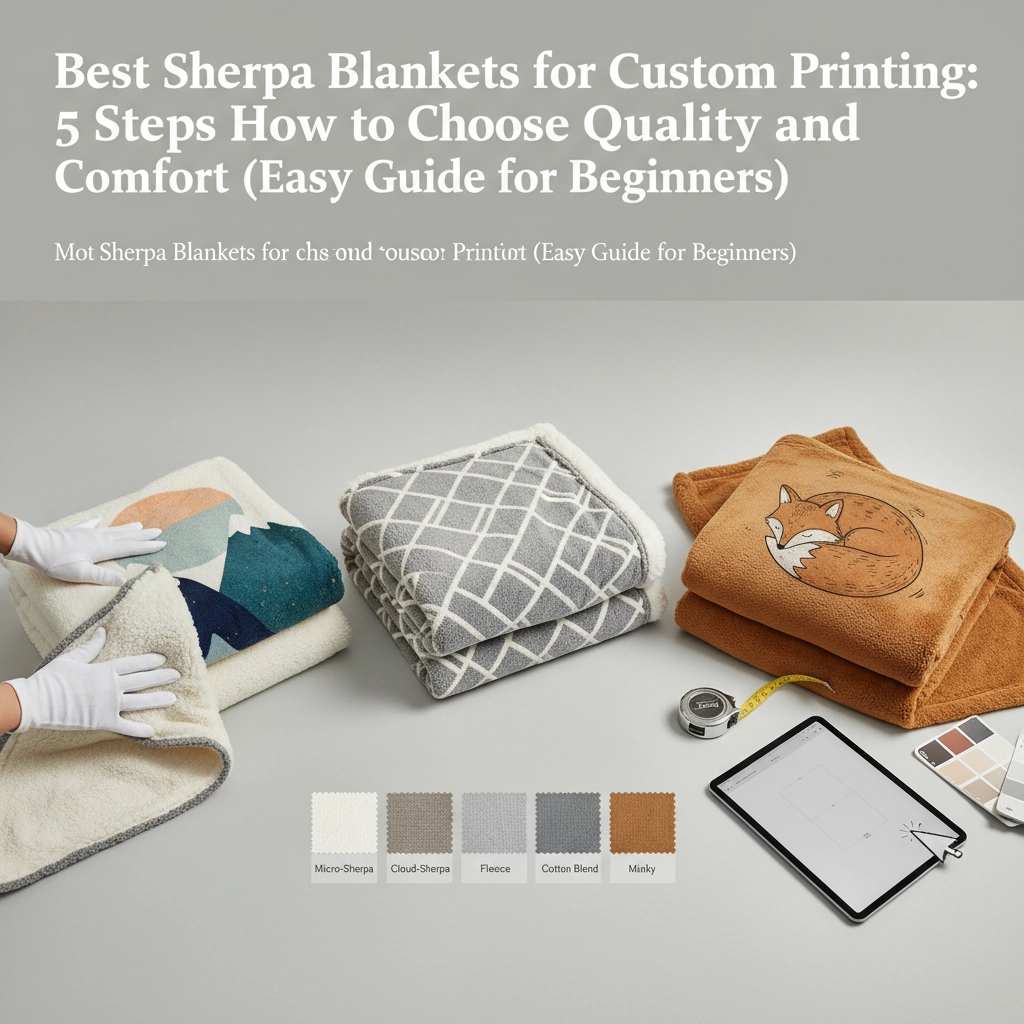Best Sherpa Blankets for Custom Printing: 5 Steps How to Choose Quality and Comfort (Easy Guide for Beginners)