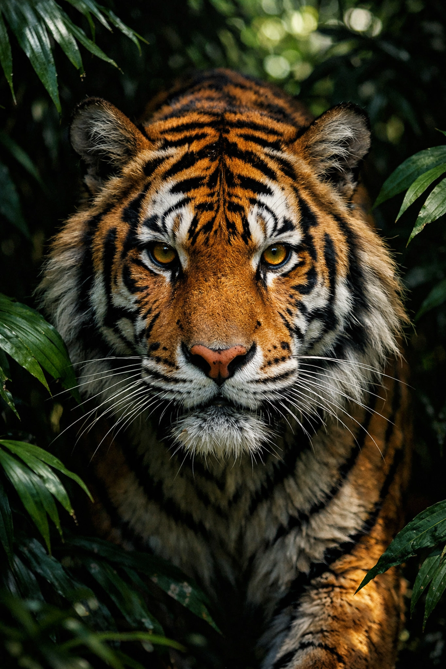 Close-up portrait of a wild tiger for high-impact professional animal photography campaigns.