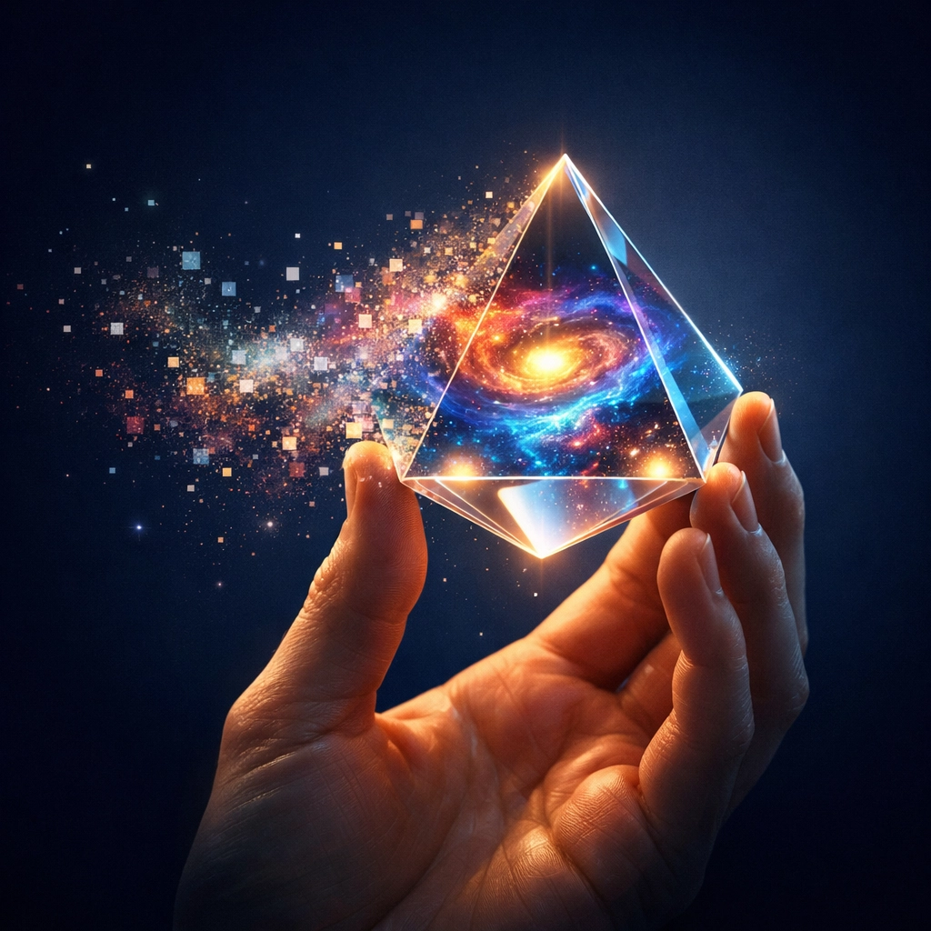 Symbolic illustration of digital privacy and the temporary nature of ephemeral content and memories.