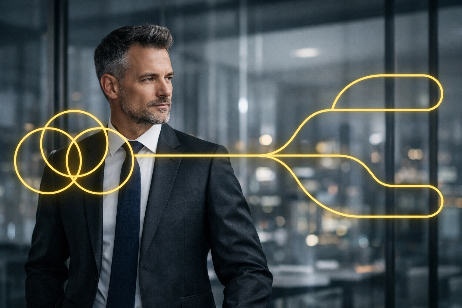 Business leader making strategic decisions for Amazon advertising agency scaling and hybrid brand growth.