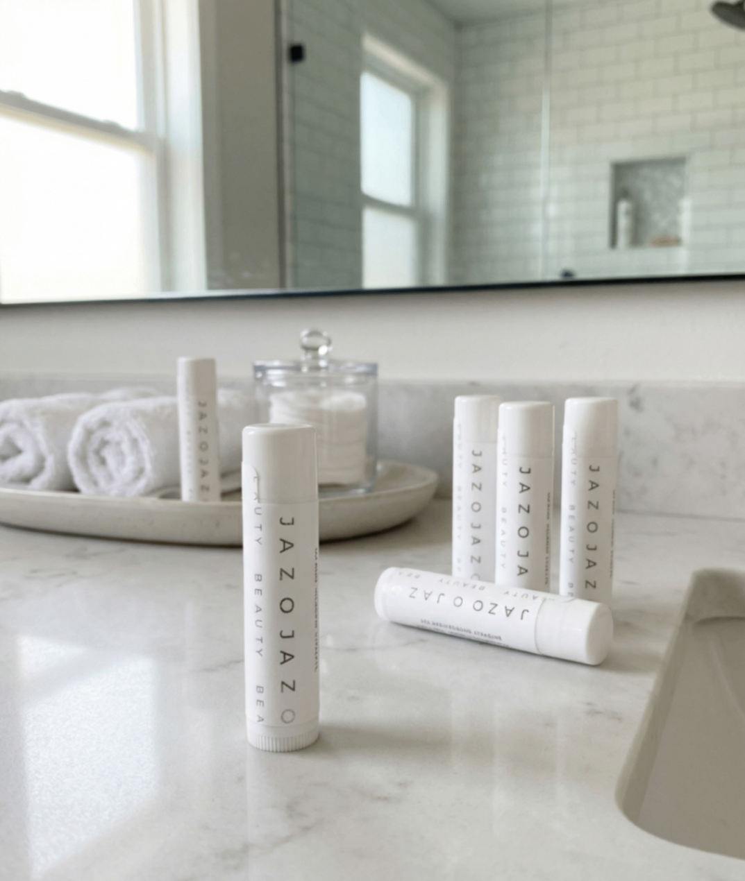 Zoja Beauty Hydrating Botanical Lip Balms Display