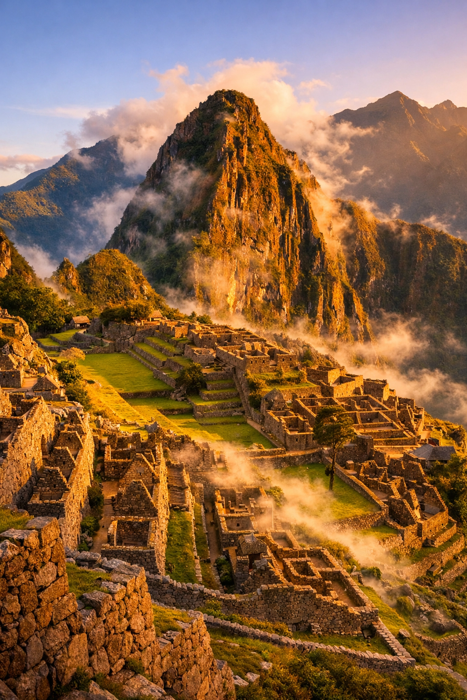 Machu Picchu ruins at sunrise, widely considered one of the best photography locations for world travelers.