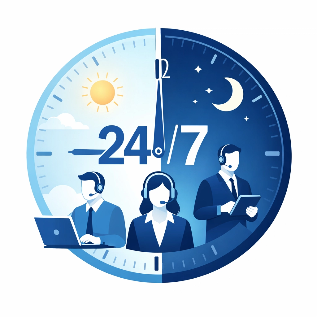 24/7 round-the-clock IT support coverage with outsourced resources for MSPs