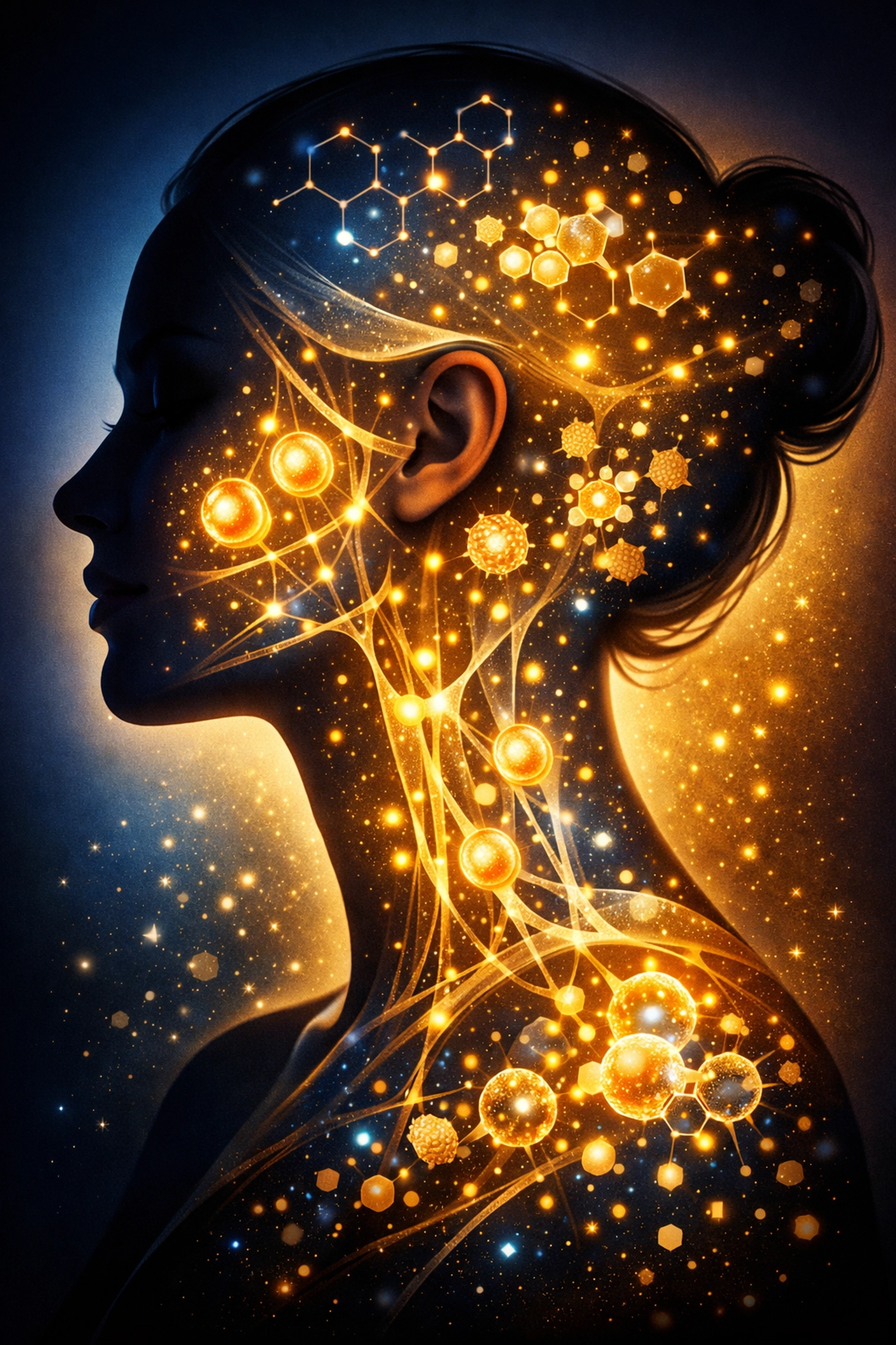 Mineral pathways in skin showing collagen production and cellular regeneration from within