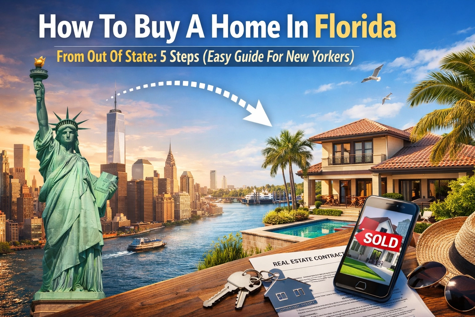 [HERO] How To Buy A Home In Florida From Out Of State: 5 Steps (Easy Guide For New Yorkers)