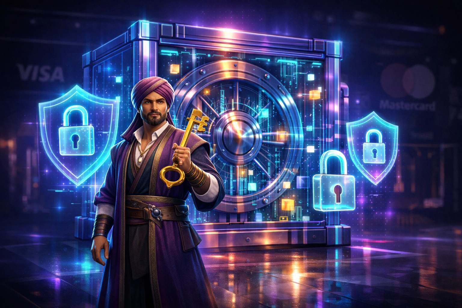 Merchant self-custody crypto wallet security with blockchain protection and control