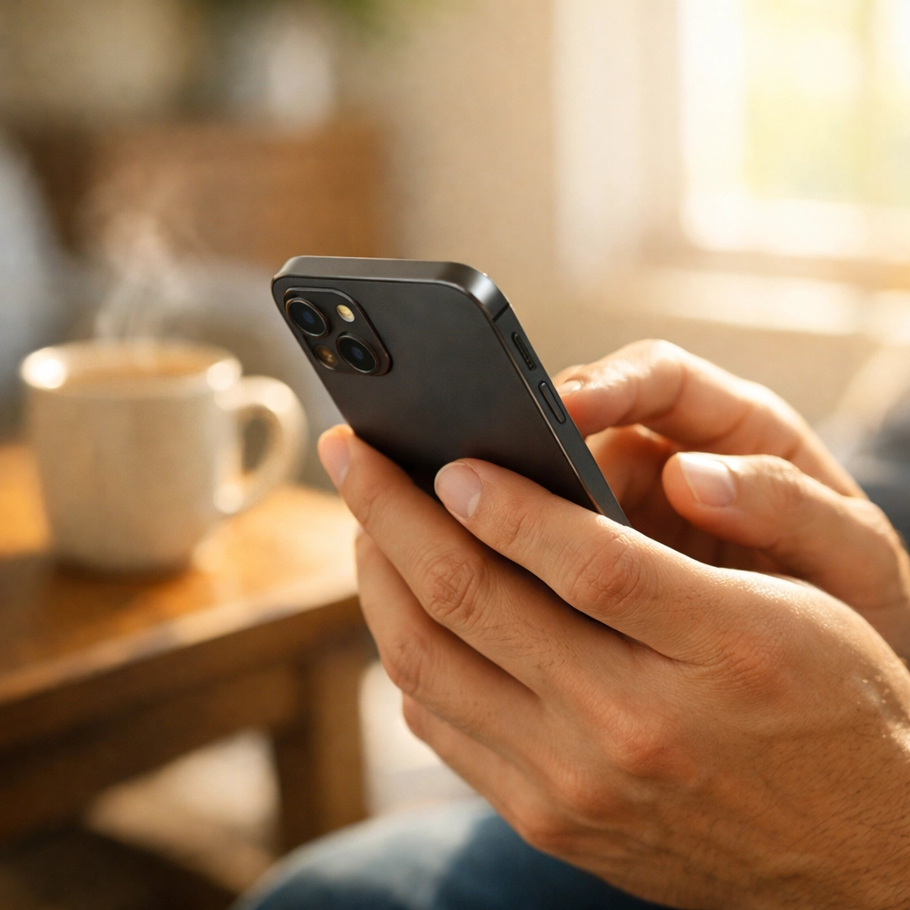 Demande de prêt sans enquête de crédit sur smartphone pour un crédit rapide au Canada.