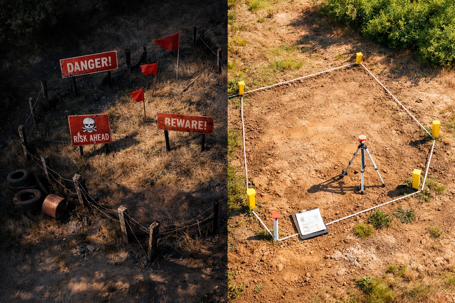 Comparison of land scam red flags versus legitimate Florida property deals