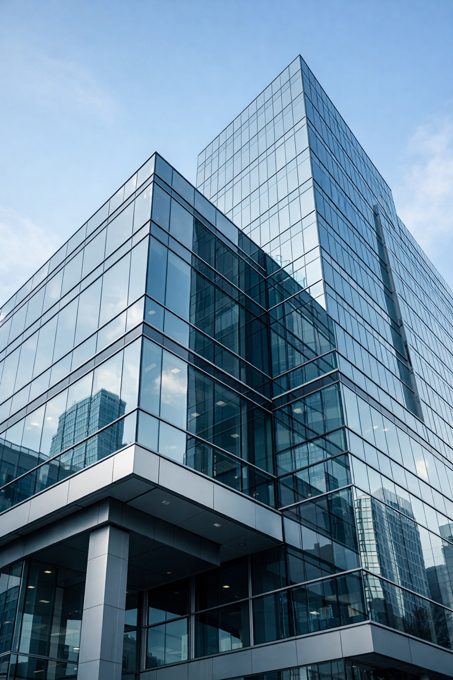 Modern North Carolina commercial building representing stable lease terms required by a business broker near me.