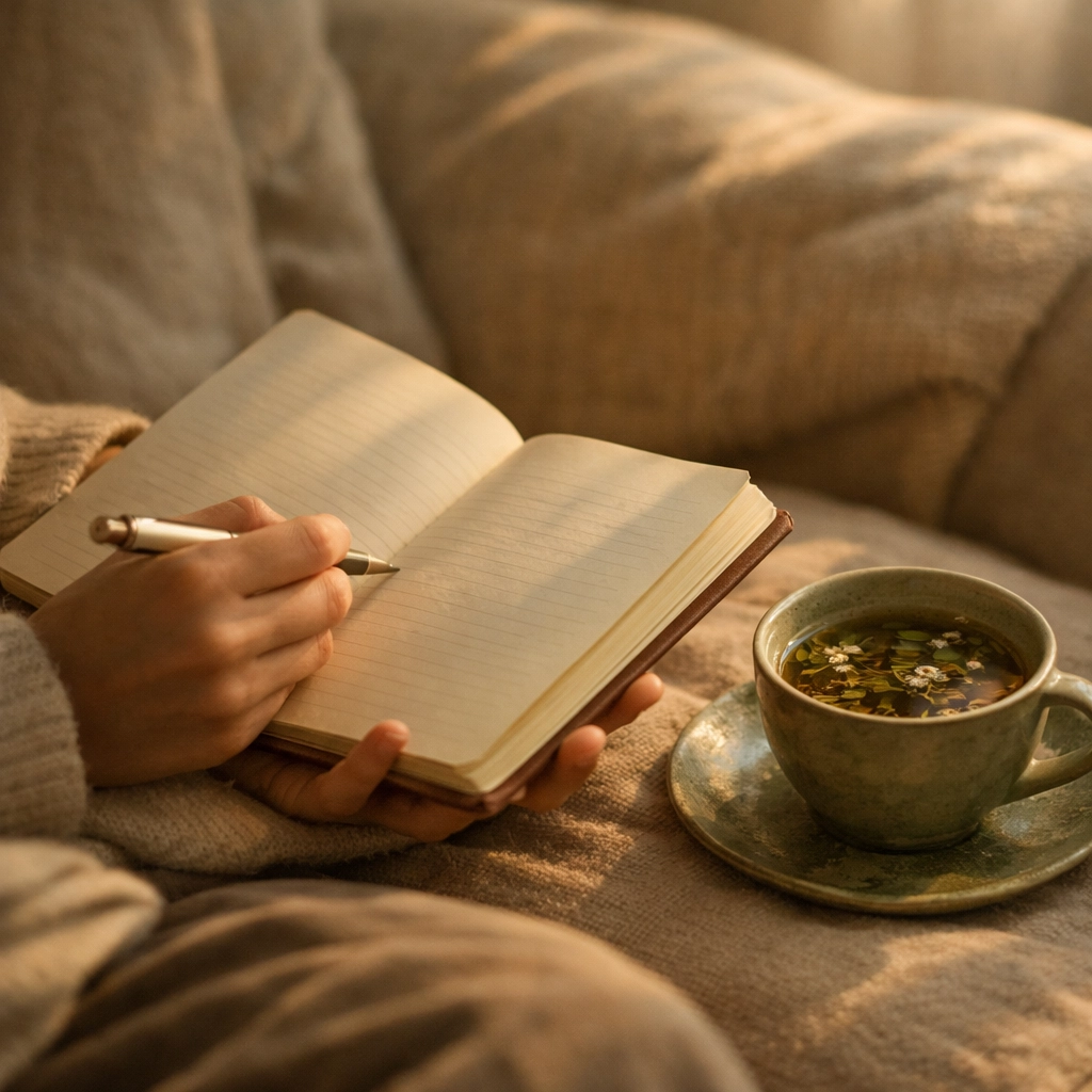 Önreflexió napló és tea - pszichológiai munka merevedési problémánál