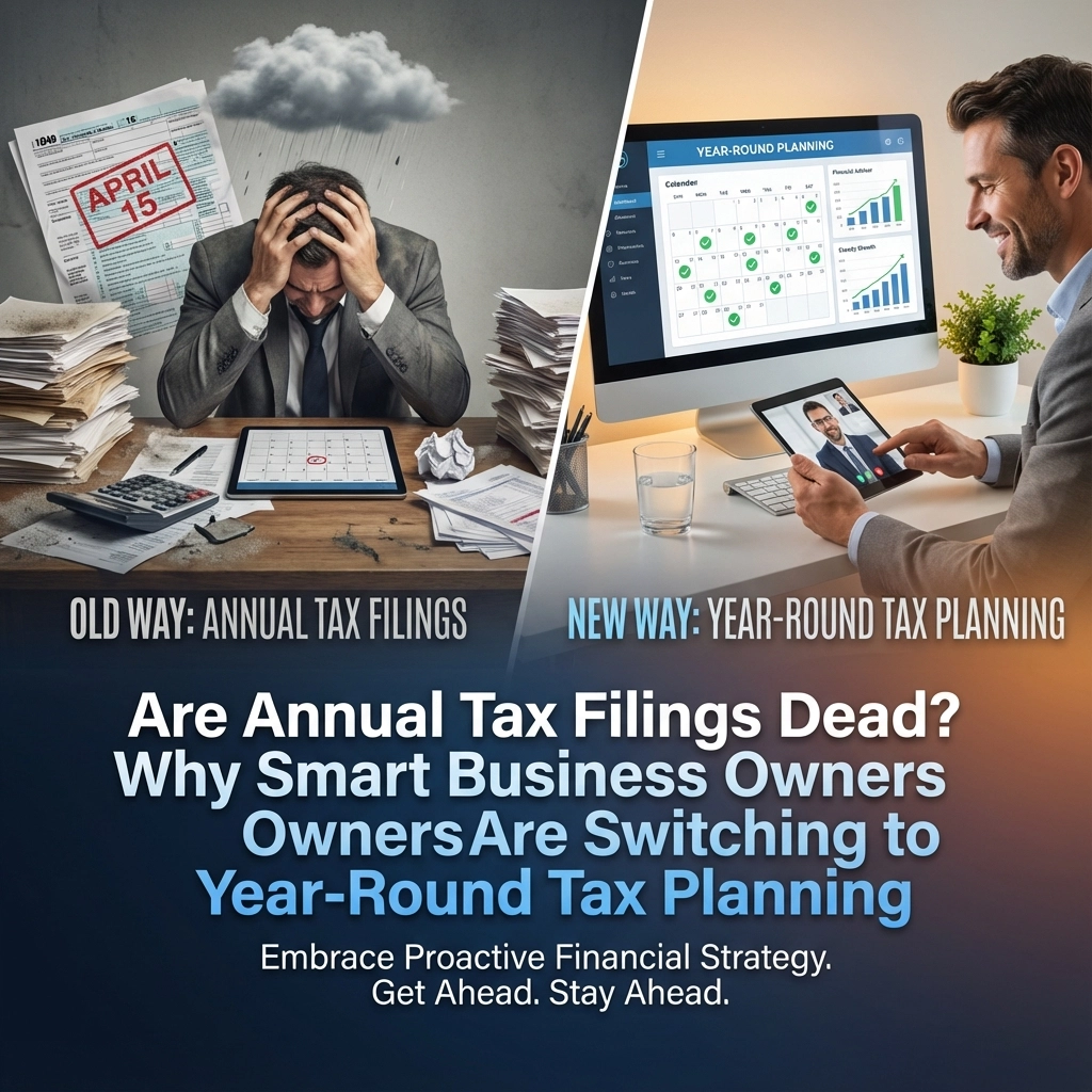 Are Annual Tax Filings Dead? Why Smart Business Owners Are Switching to Year-Round Tax Planning
