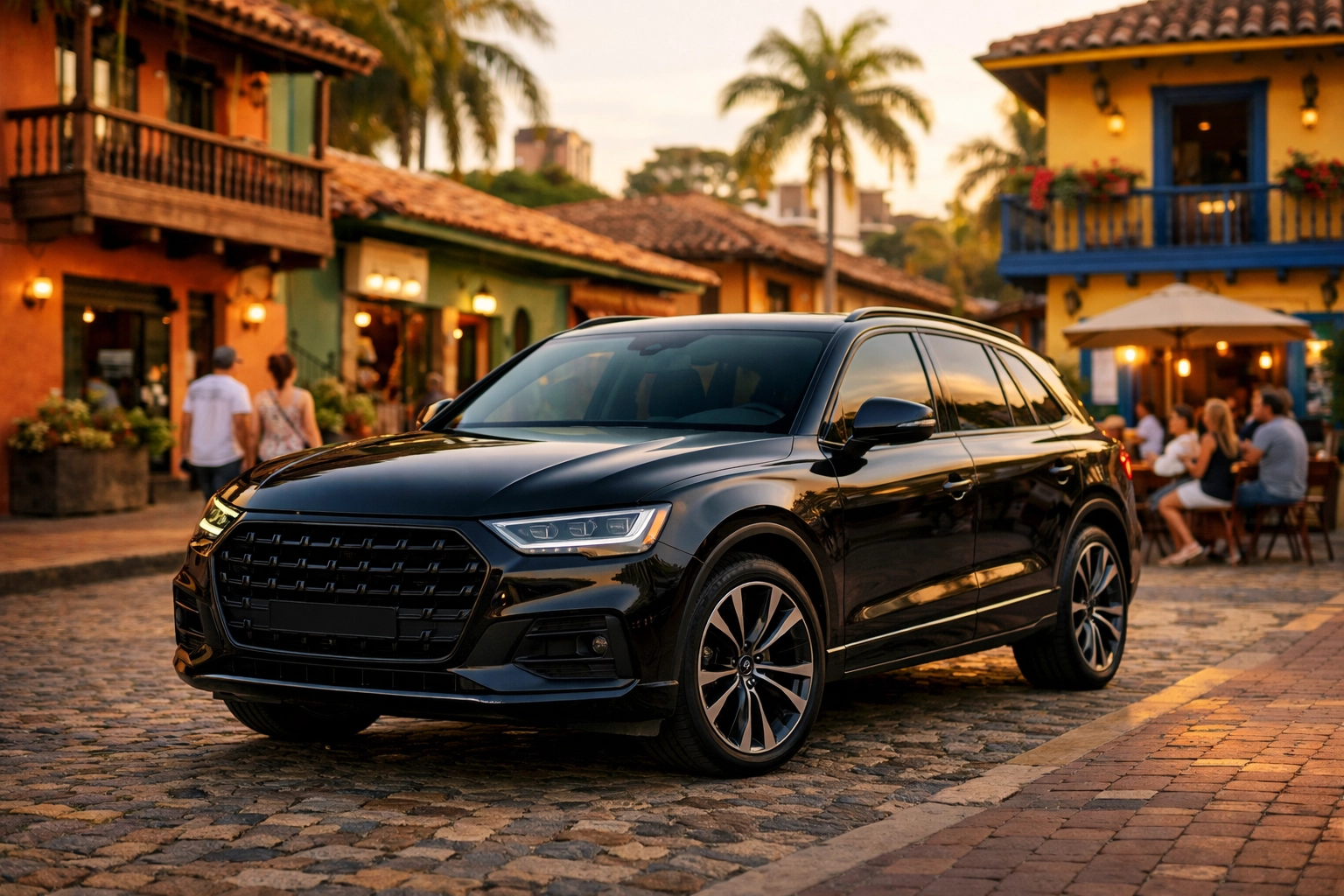 Luxury SUV for private security services in El Poblado, Medellin