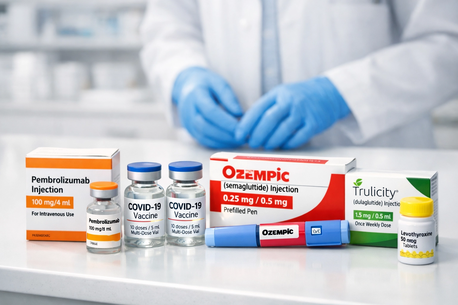 FDA-approved tirzepatide medication in certified pharmacy with pharmacist quality control