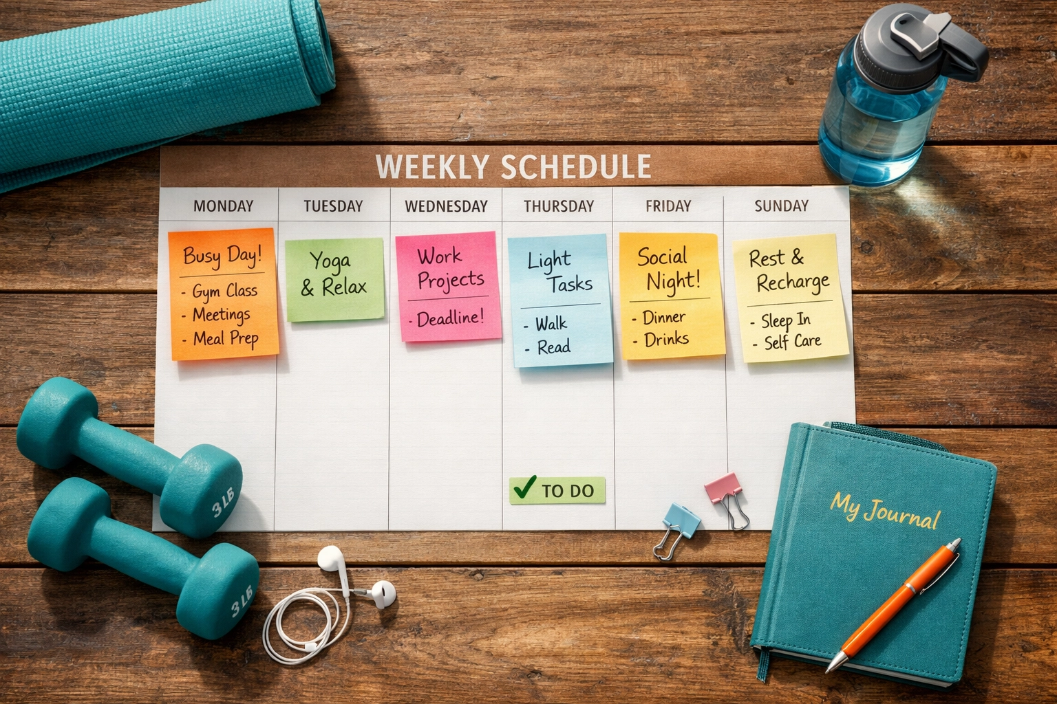Weekly yoga and weight training schedule for perimenopause bone health