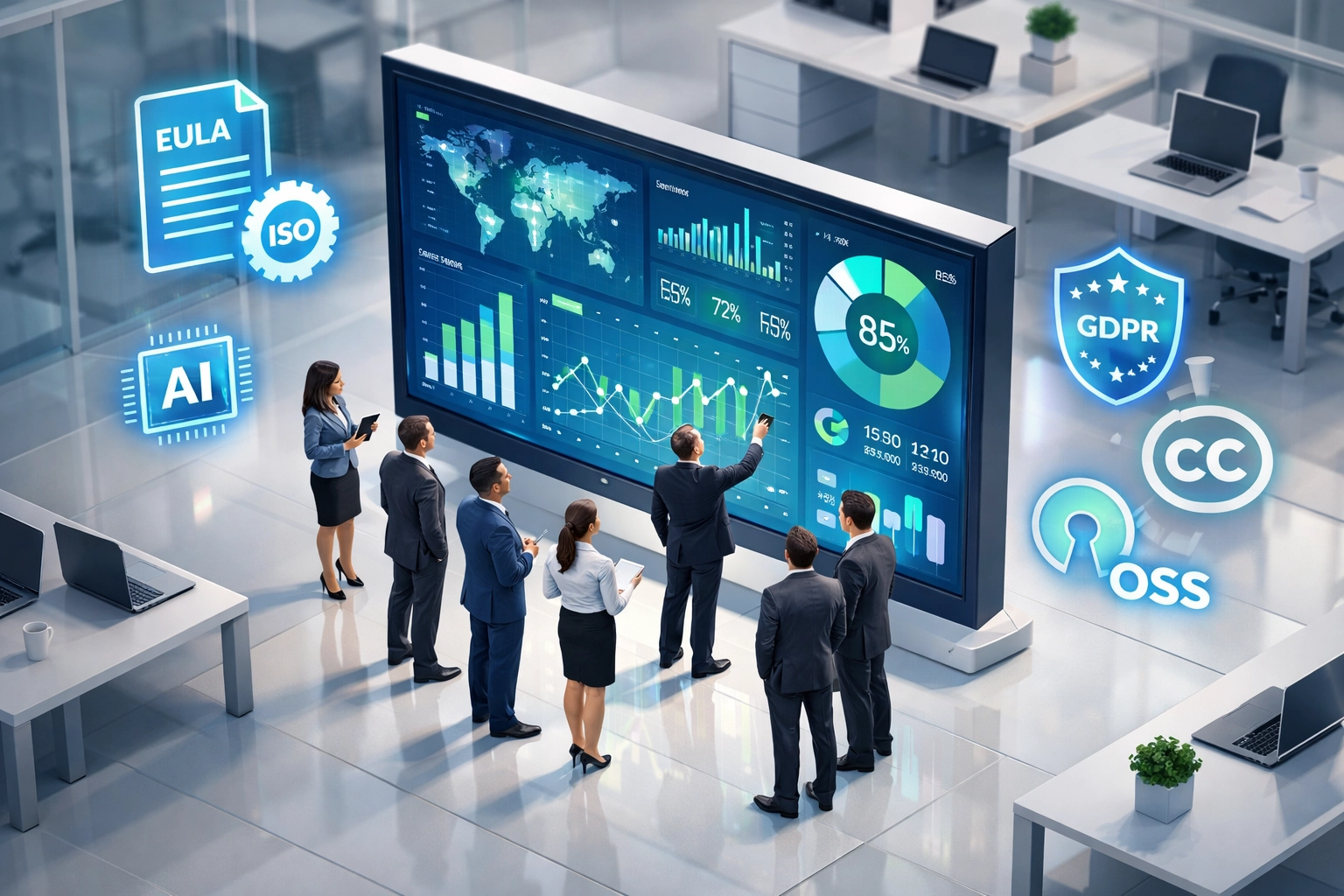 ServiceNow CMDB dashboard displaying ITAM data quality metrics for cost optimization