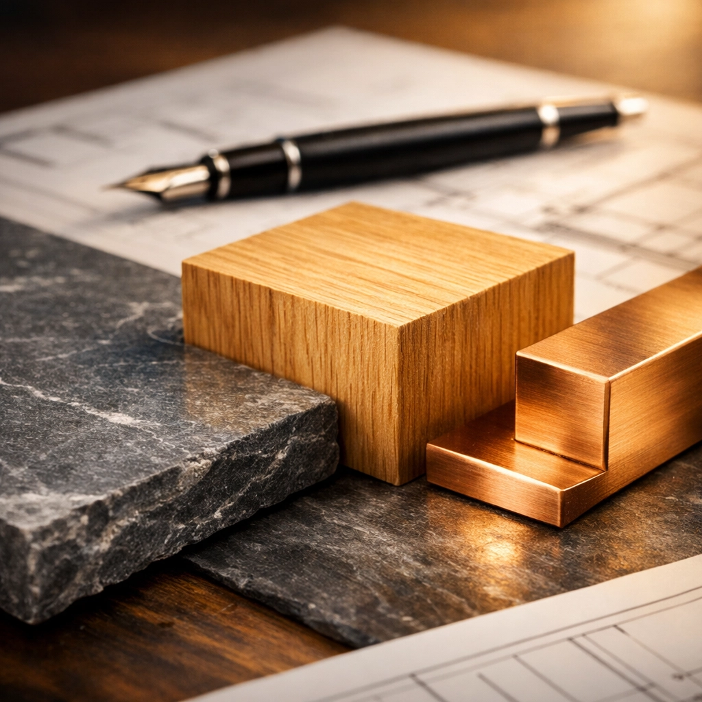 Selection of high-quality building materials and plans for a professional renovation in Bognor Regis.