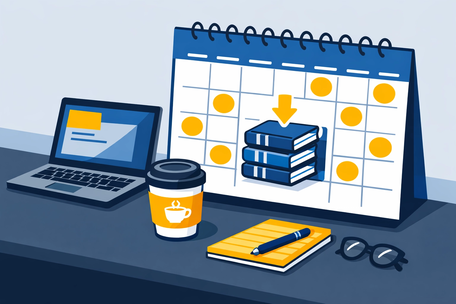 Business workspace with a calendar showing how to bunch itemized deductions for a larger tax refund in New Haven.