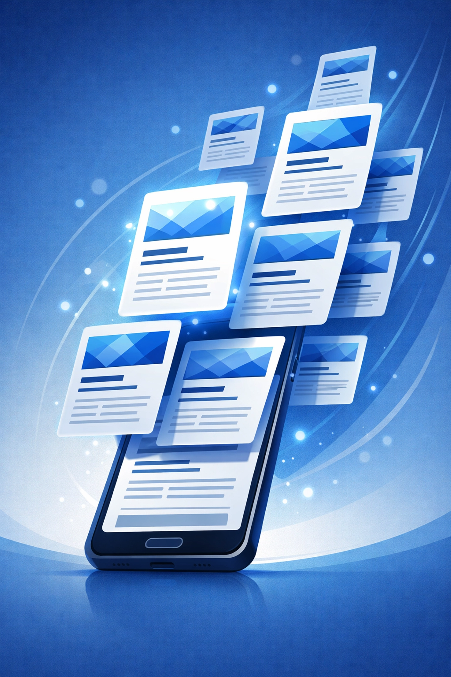 Google Discover content feed showing algorithmic content selection and prioritization