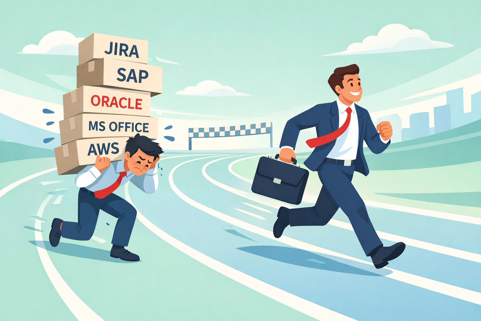 Competitive advantage of unified platform versus multiple fragmented business tools