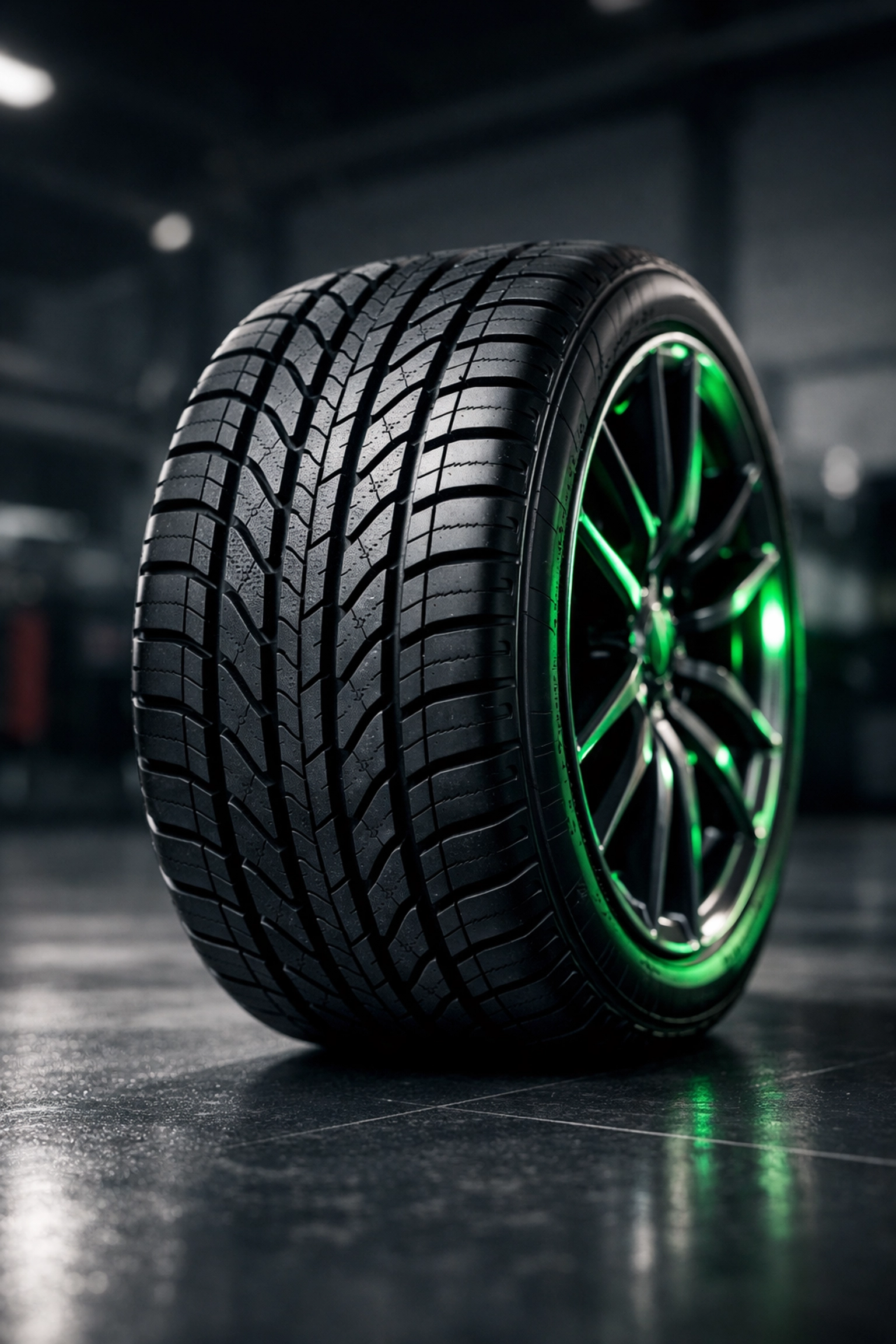 New tire with deep tread, showcasing the benefits of professional wheel alignment in Niagara Falls.