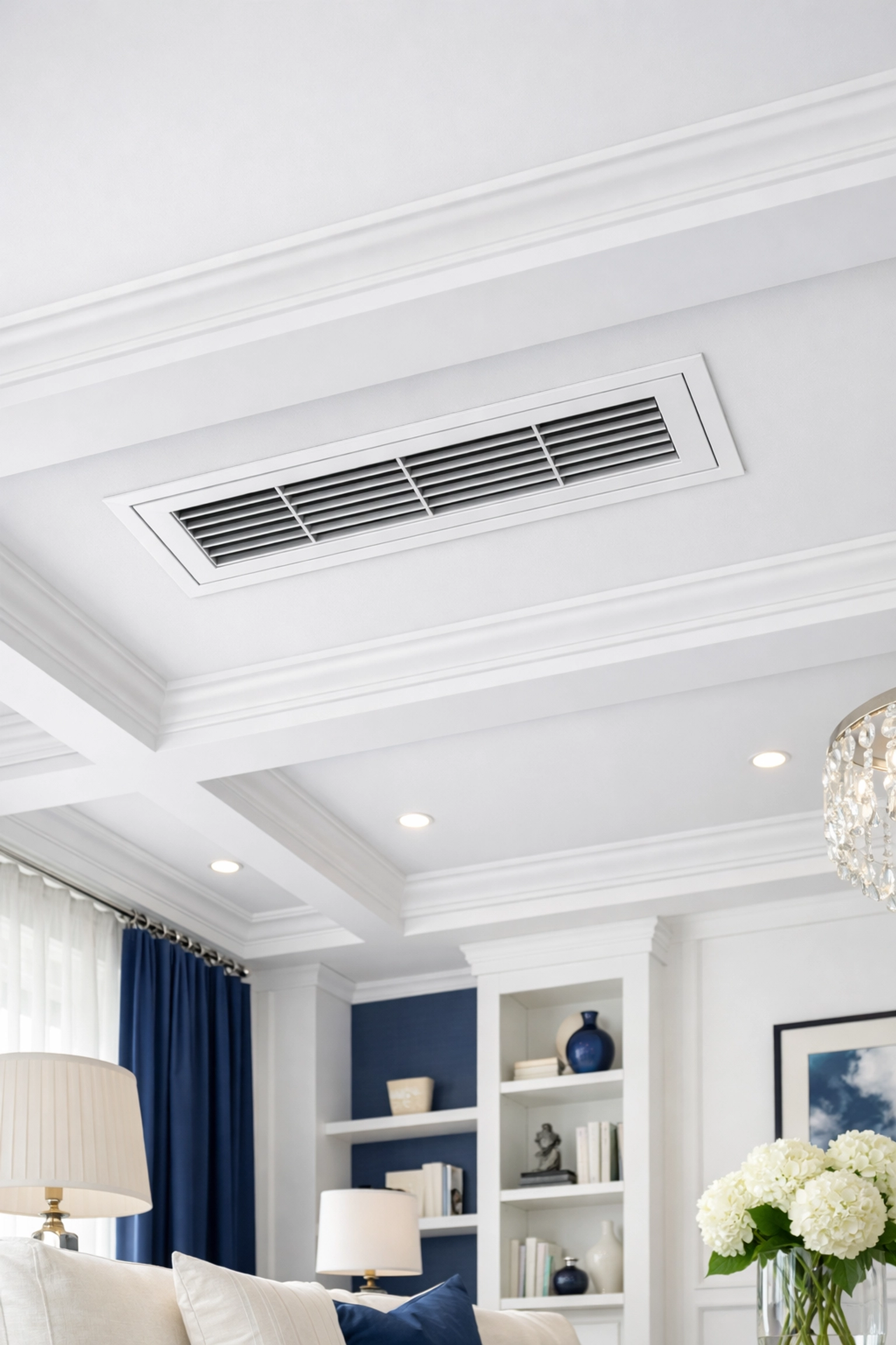 Clean air vent in a Franklin home after professional post-construction cleaning for better air quality.