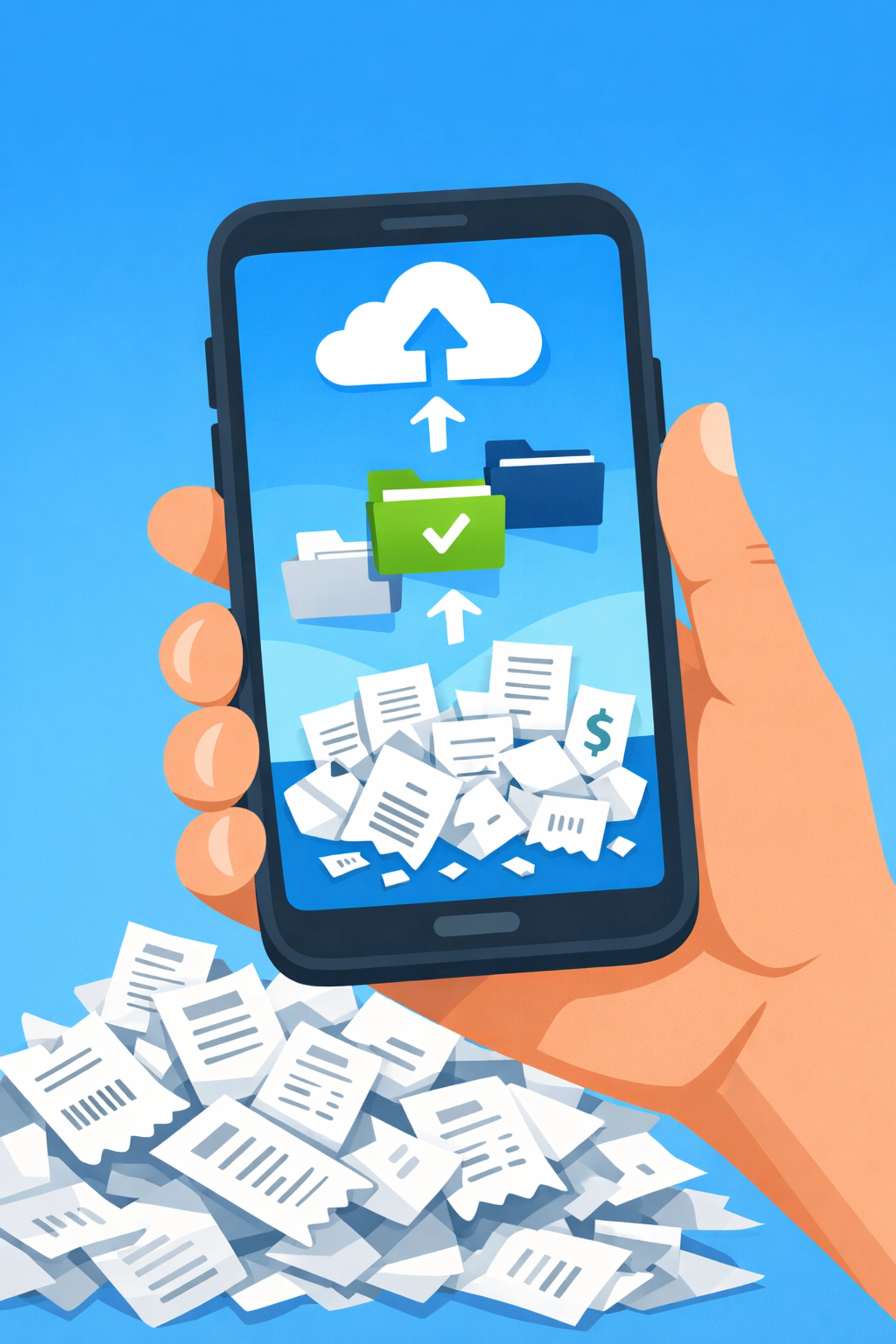 Organizing receipts with a mobile app to maximize your tax refund and avoid filing errors.