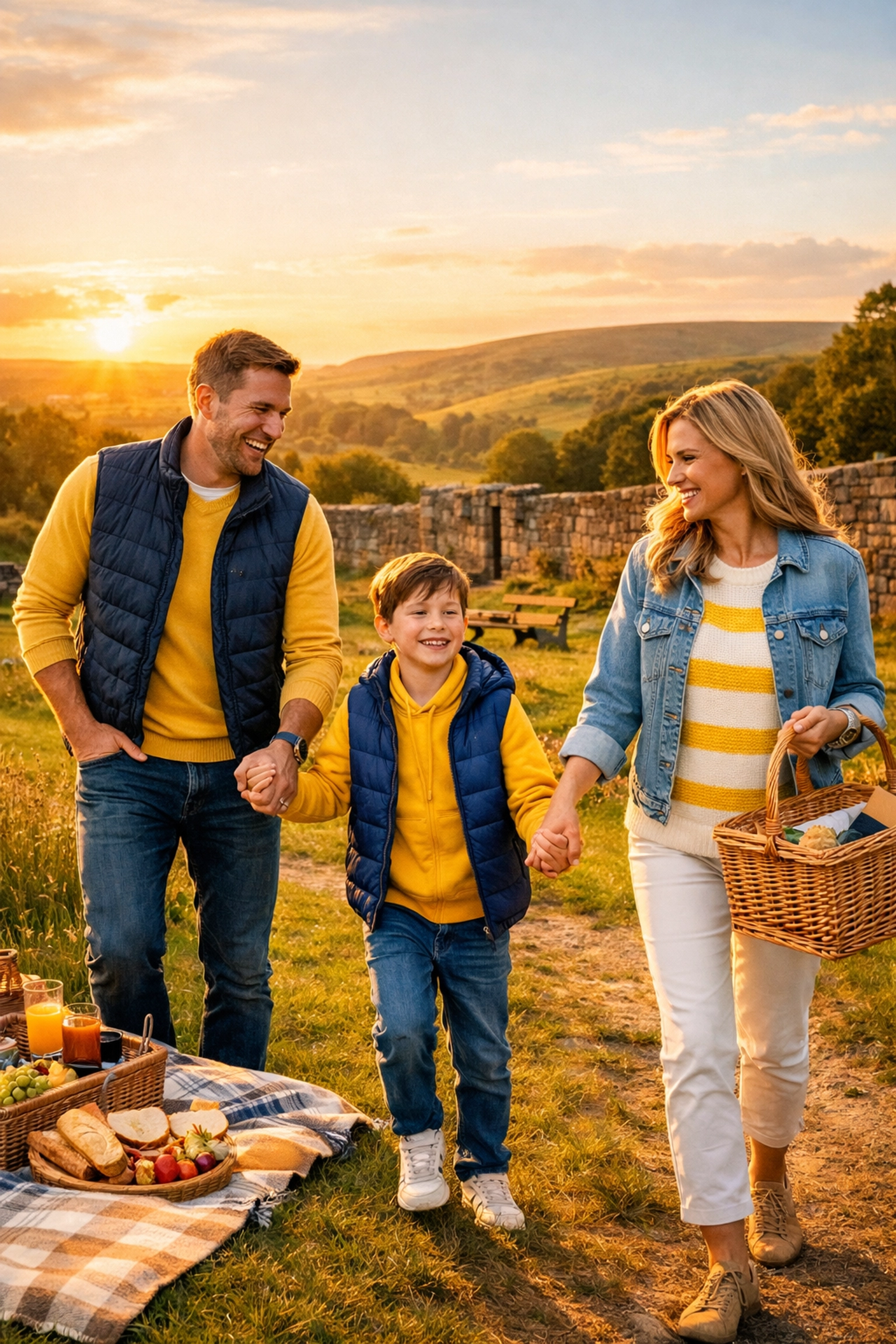 A Bolton family enjoying free time at a local park thanks to bi-weekly house cleaning.