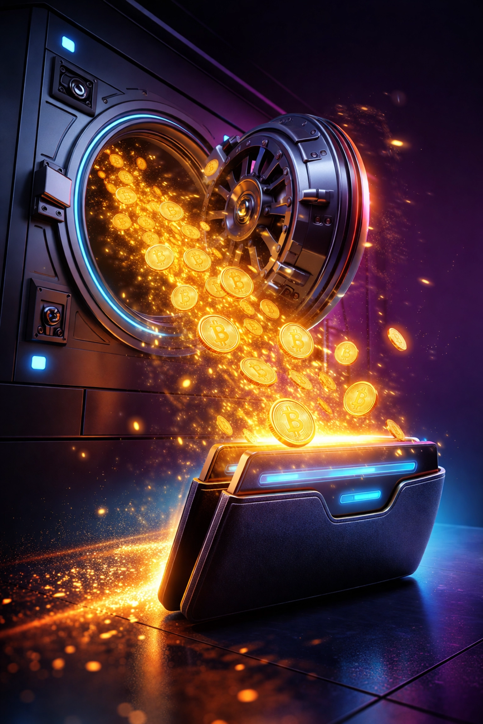 Cryptocurrency flowing directly into merchant wallet showing instant stablecoin payment settlement