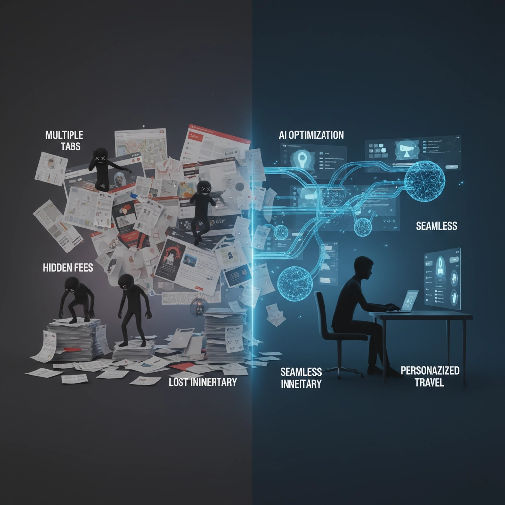 AI analyzing aviation travel data