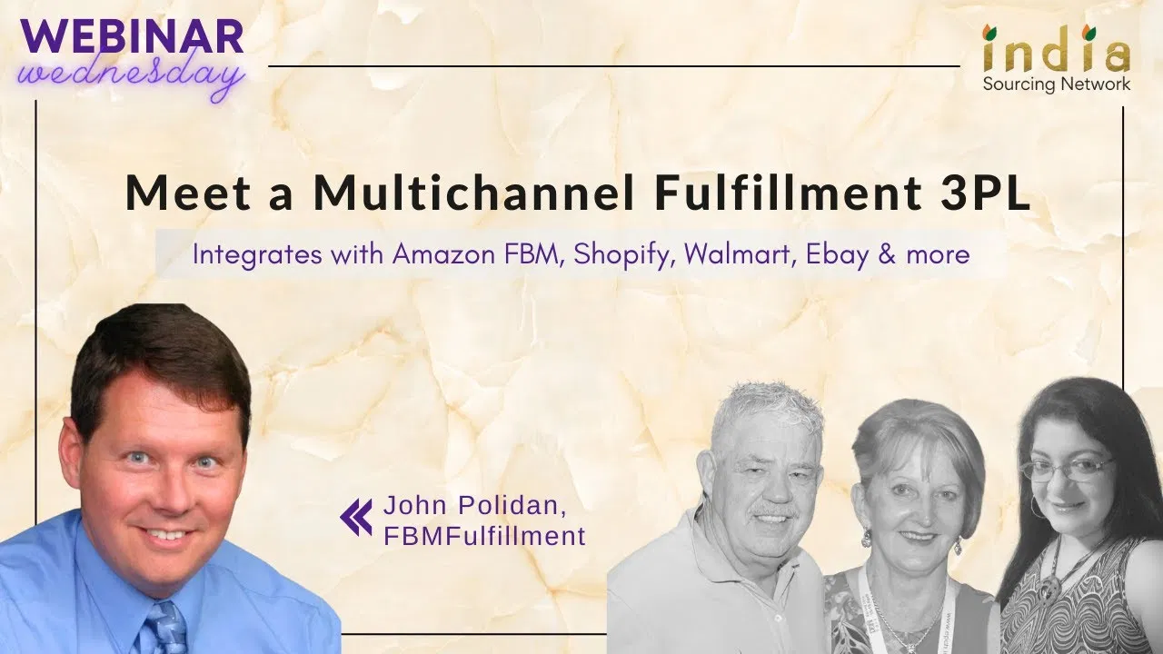 Promotional webinar graphic highlighting FBMFulfillment’s multichannel 3PL solutions