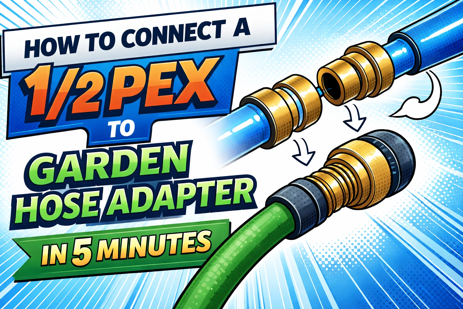 [HERO] How to Connect a 1/2 PEX to Garden Hose Adapter in 5 Minutes