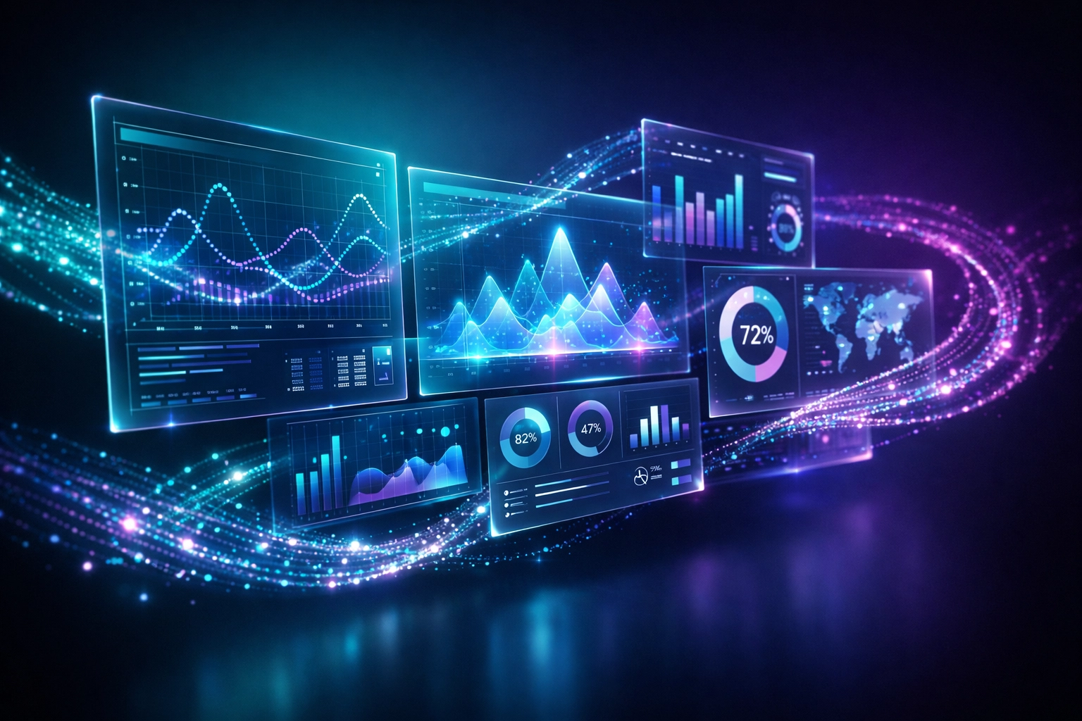 Health plan analytics dashboard showing real-time claims data and cost containment insights