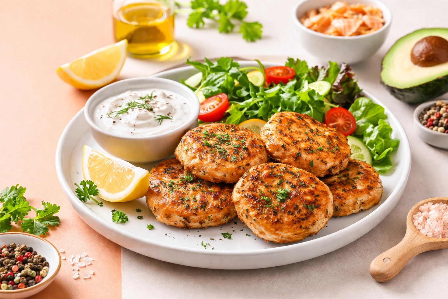 [HERO] Salmon Fish Cakes: A High-Protein Recipe for Brain & Heart Health