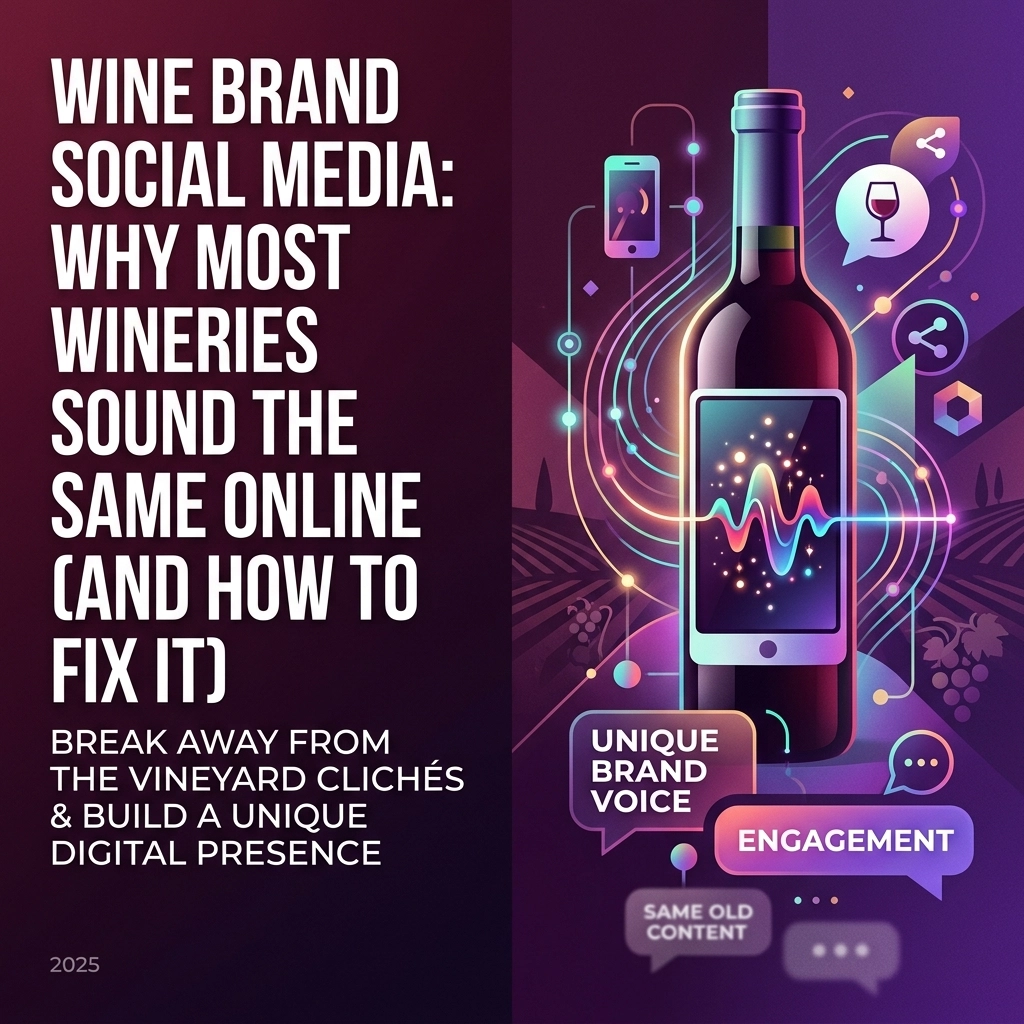 Wine Brand Social Media: Why Most Wineries Sound the Same Online (And How to Fix It)