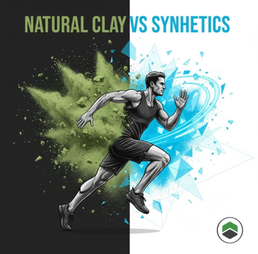 Natural Clay vs Synthetics Visual Contrast